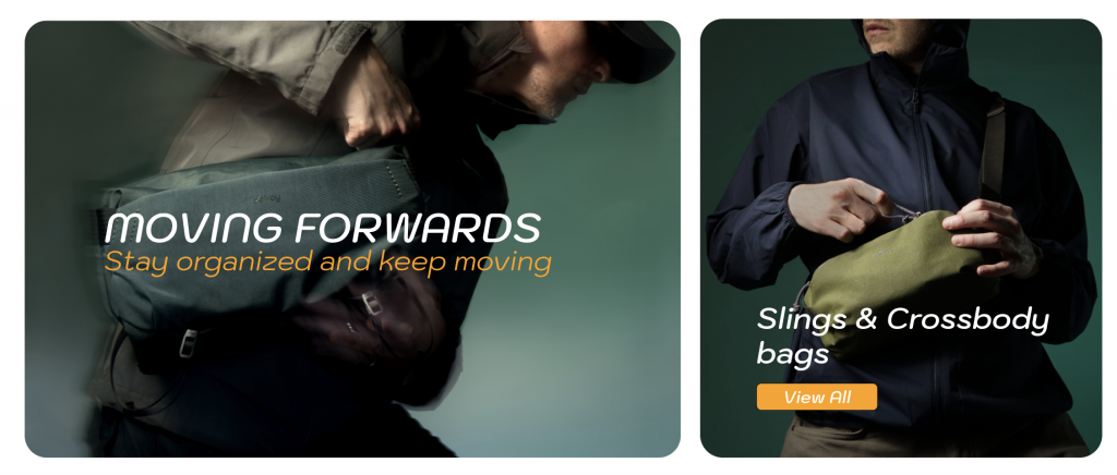 two images of design layout for product advertising and promotion
